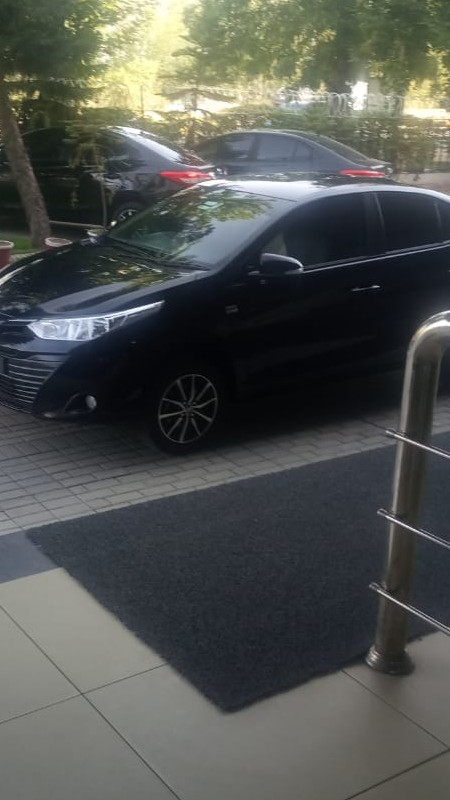 A PMC staff car seen accompanying an open truck allegedly transporting sensitive PMC records to an unknown location Saturday June 4, 2022. Independent Pakistan Staff Photo