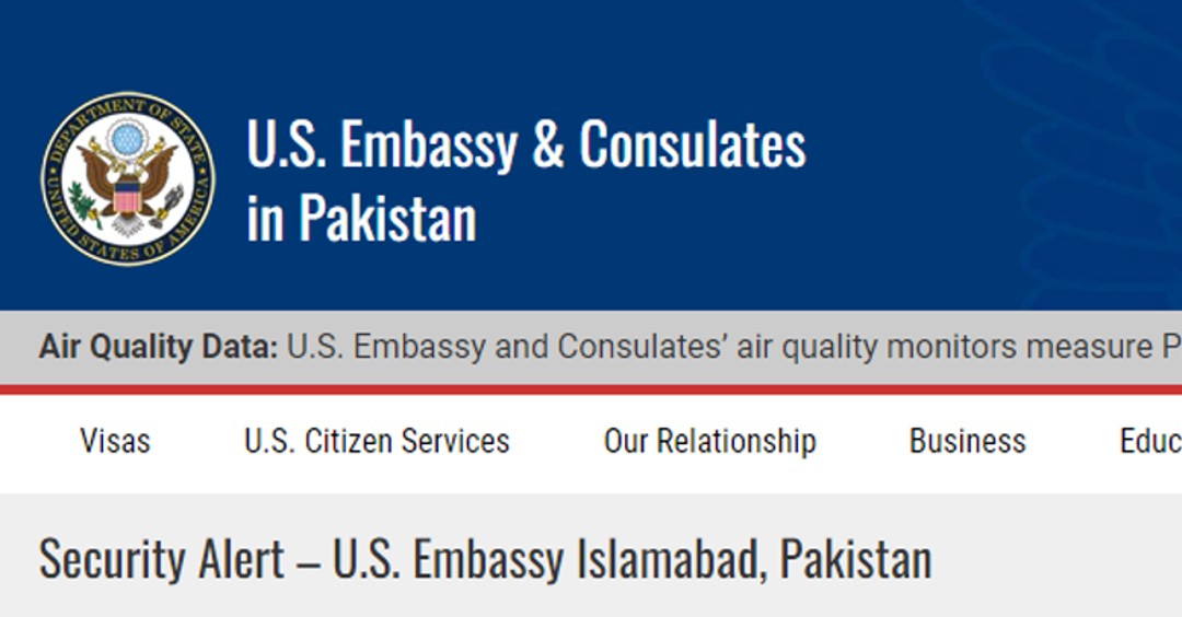 US places Islamabad on red alert