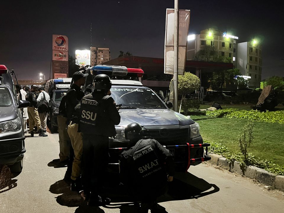 Armed militants attack police compound in Karachi