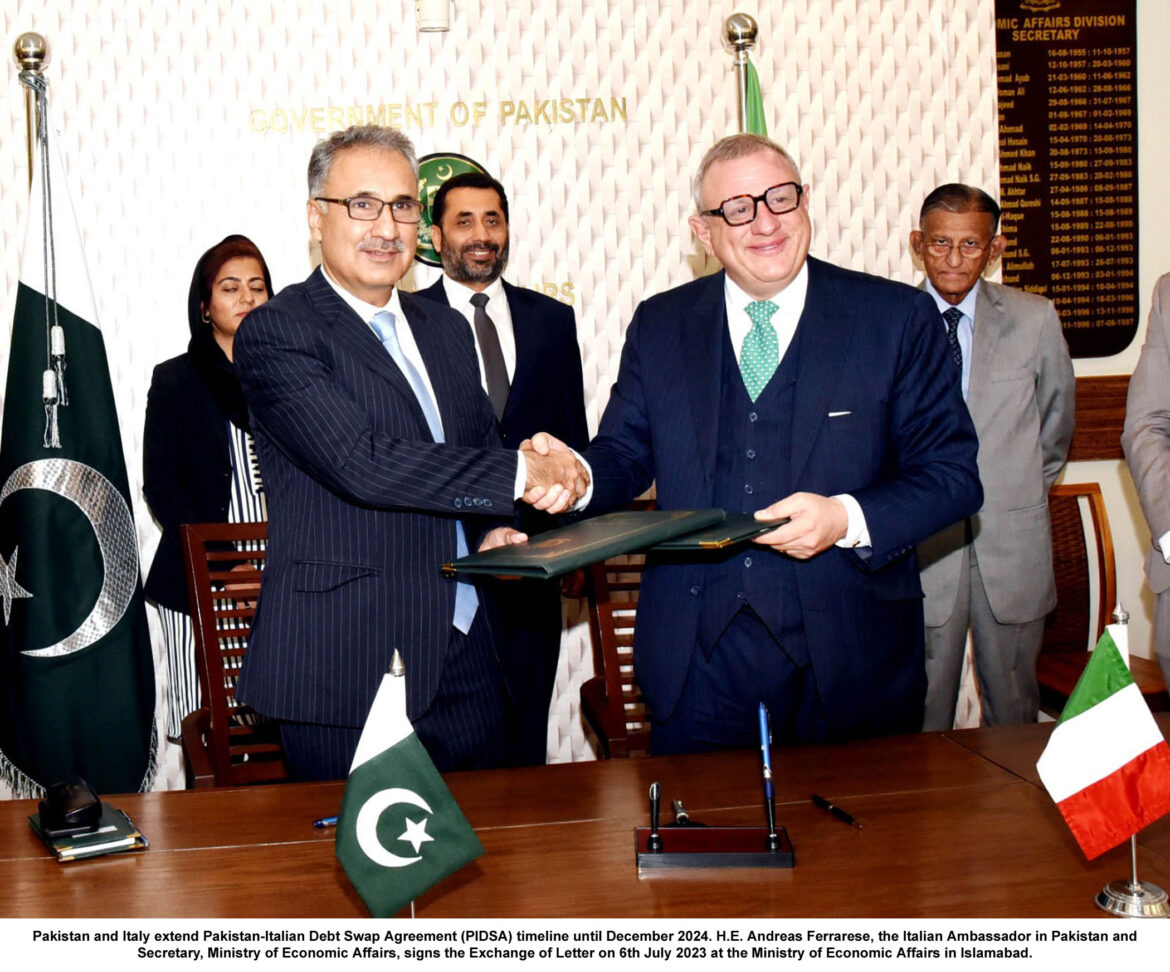 Pakistan, Italy extend debt swap deal for development projects