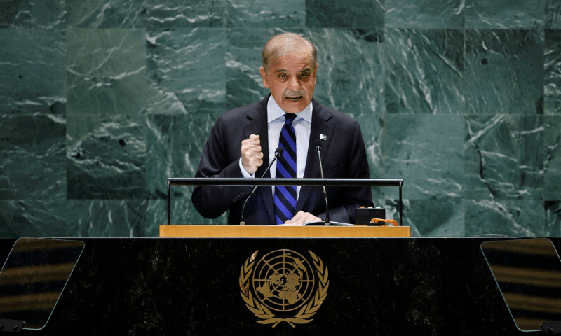 PM Sharif slams Israel’s ‘systematic slaughter’ of Palestinians