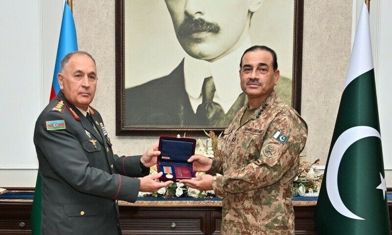 Field Marshal Munir awarded Azerbaijan’s Patriotic War Medal for military cooperation