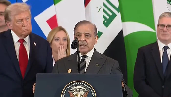 PM Sharif calls Trump ‘genuine man of peace’ after Gaza truce signing