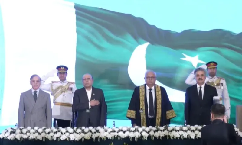 Justice Aminuddin Khan takes oath as head of Pakistan’s newly created constitutional court