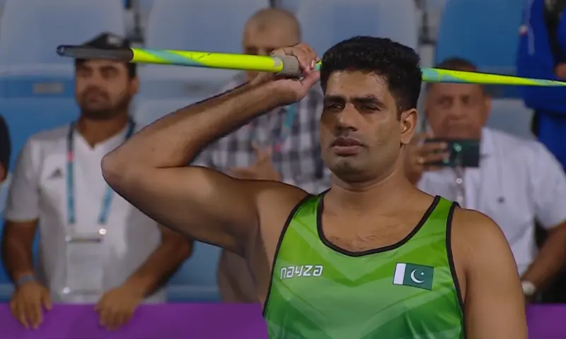 Olympian Nadeem leads Pakistan sweep in Riyadh javelin final 