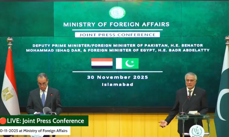 Egypt and Pakistan wow to deepen ties, with focus on trade, security and Mideast peace