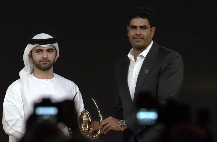 Olympic javelin champion Nadeem wins Global Breakthrough Athlete Award in Dubai