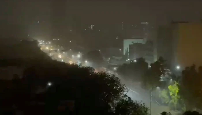 At least 17 dead as storms and gale-force winds batter Karachi, collapsing walls and uprooting trees