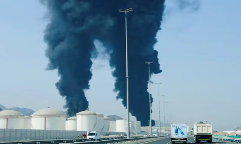 Iranian drone strike hits UAE oil terminal as US naval push in Hormuz risks shattering fragile ceasefire
