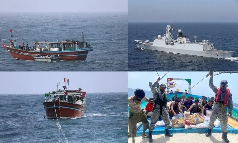 Pakistan Navy rescues 19 fishermen, including eight Iranians, after engine failure off Gwadar coast
