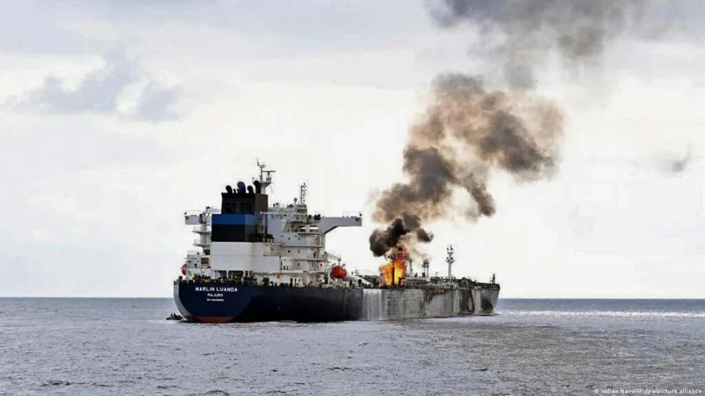Two Pakistanis among three killed in missile strike on cargo ship in Bab al-Mandeb